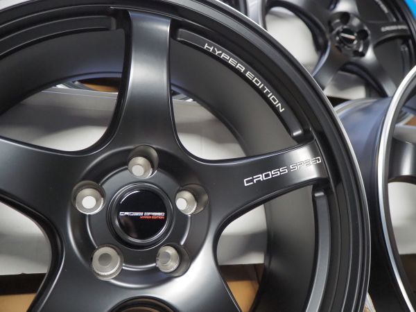 ★軽量★18inch 8.5J+45 5H100 新品 人気 クロススピードCR5 ホイール 1台分 タイヤset可能 COROLLASPORT CELICA PRIUS 86 BRZ IMPREZA BKの画像4