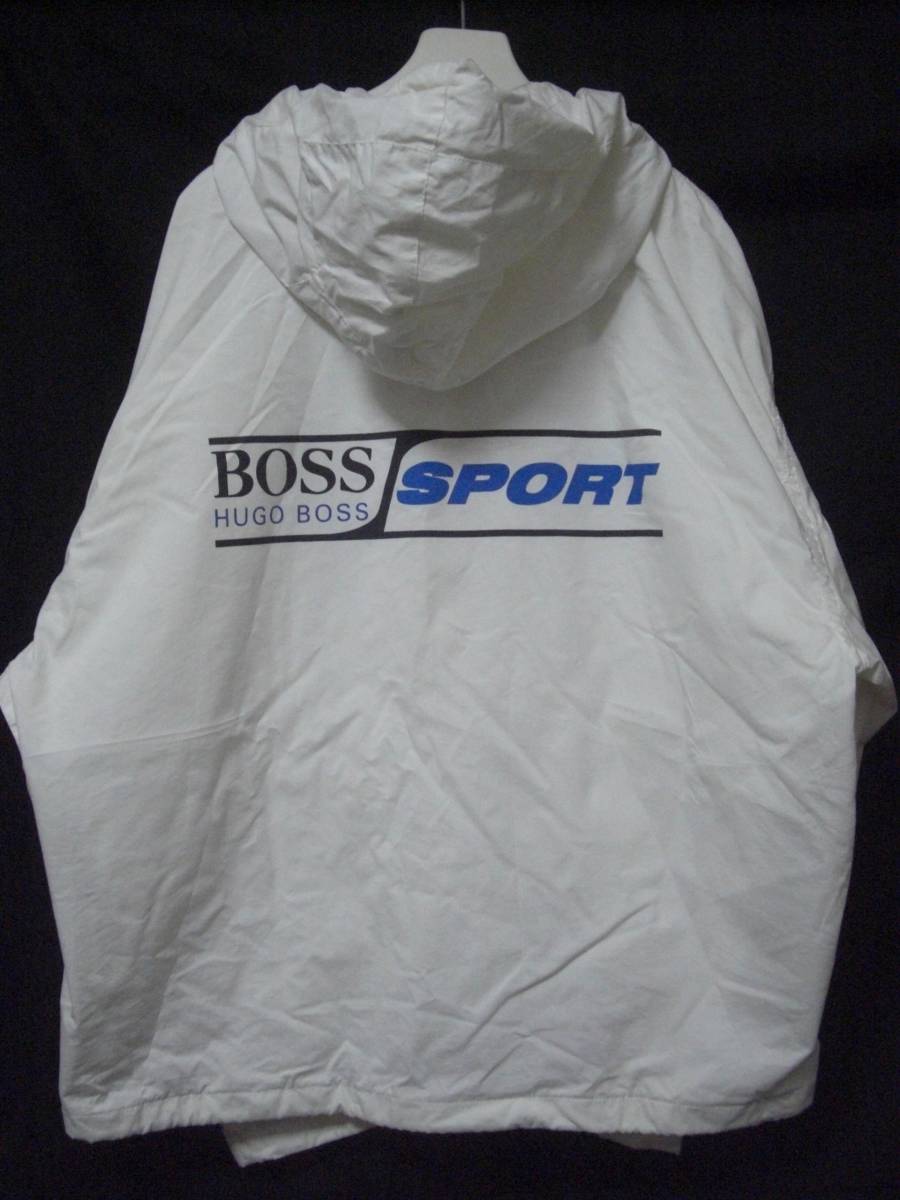 90s HUGO BOSS SPORT ヒューゴボス スポーツ パーカー 白 M