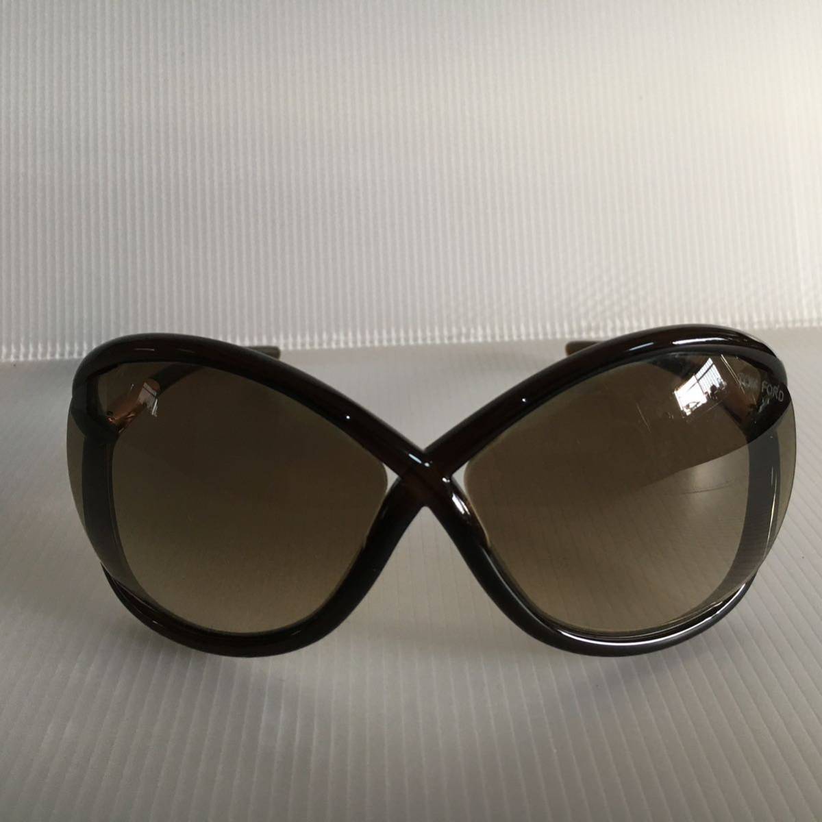 トムフォード TOM FORD ビッグサングラス ブラウン 箱付き
