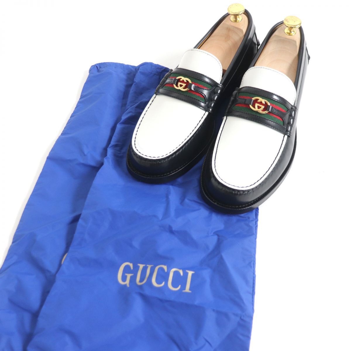 極美品GUCCI グッチ 644724 ウェブライン インターロッキングG