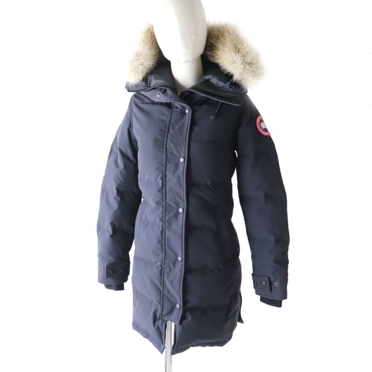 良品☆国内正規品 カナダグース 2302JL MACKENZIE PARKA マッケンジーパーカー ファー・フード付 ダウンコート MARINE 紺  SP カナダ製