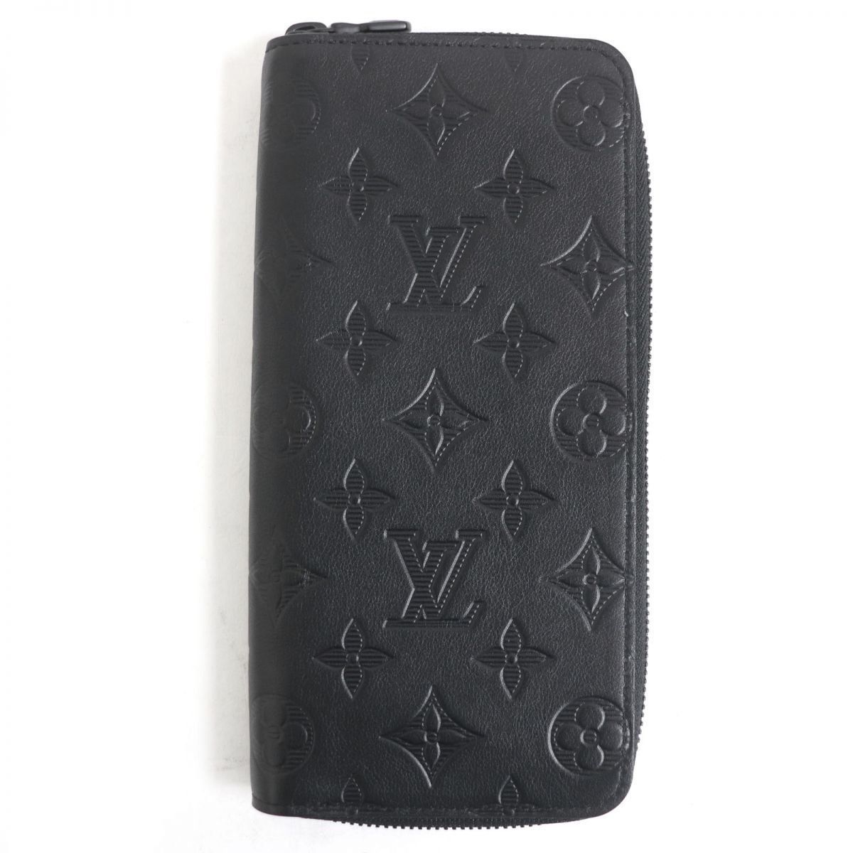 Louis Vuitton 極美品 黒 財布 ヴェルティカル レザー ジッピー-