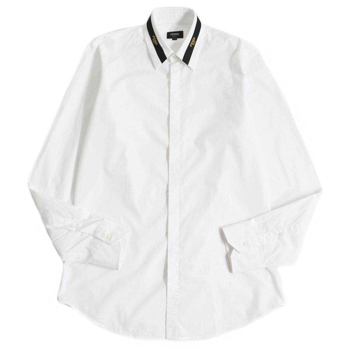 極美品□21SS FENDI/フェンディ FS0808 ロゴテープ フライフロント