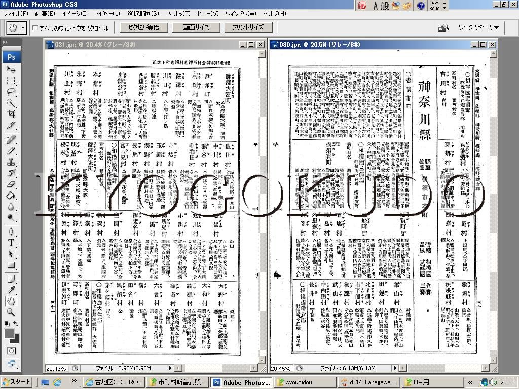 ◆明治２８年(1895)◆大日本管轄分地図　神奈川県管内全図◆スキャニング画像データ◆古地図ＣＤ◆京極堂オリジナル◆送料無料◆_画像9