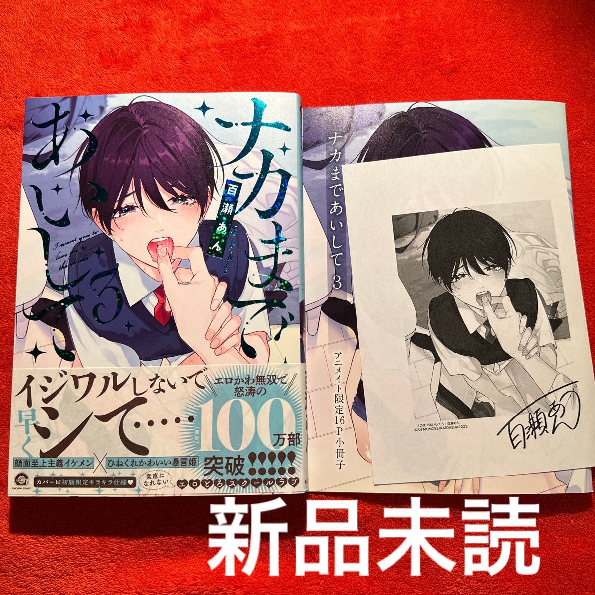 BLコミック 百瀬あん ナカまであいして 3巻 アニメイト限定セット 小冊子|PayPayフリマ ナカまであいして3 アニメイト限定セット