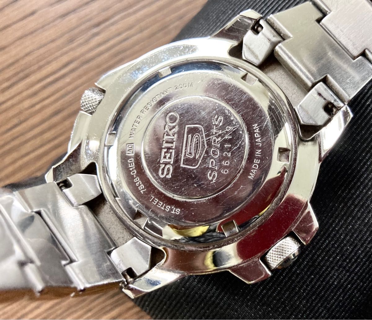 SEIKO 5 SPORTS ホワイトアトラス SKZ207J1 美品