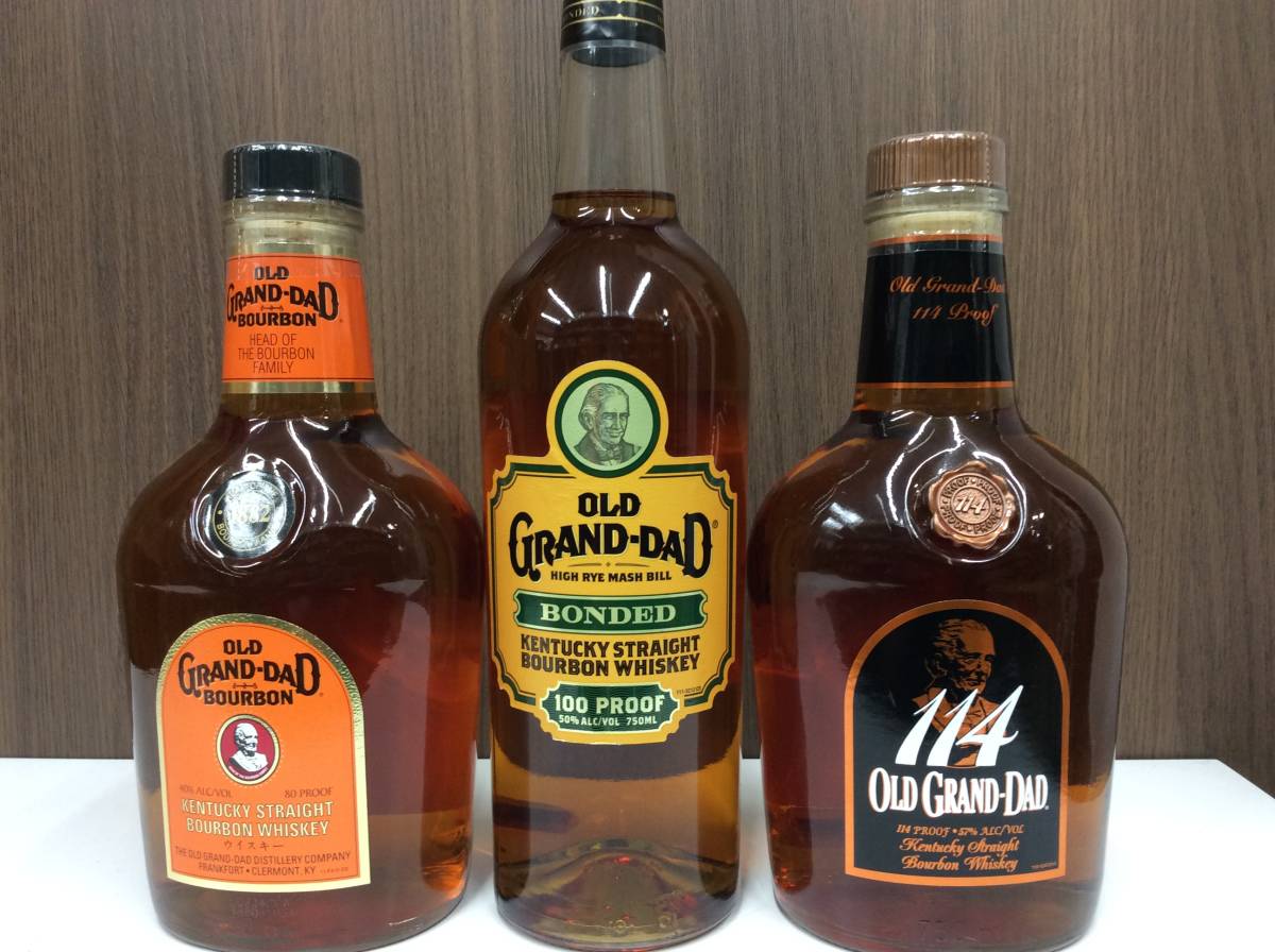 3本セット】オールド グランダッド ・ボンデット・114 各750mlの3本