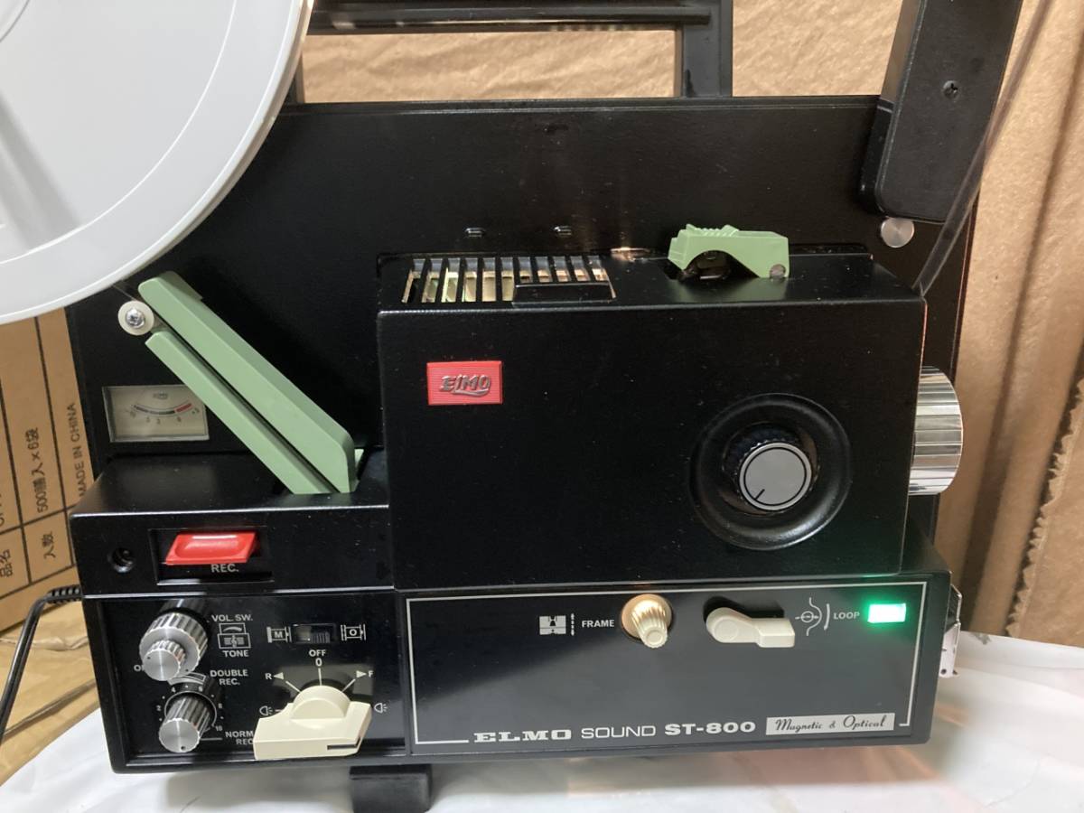 動作OK ランプ・ベルト交換済 ELMO ST-800 8ミリサウンド高画質 動作OK ランプ・ベルト交換済 ELMO ST-800 8ミリサウンド高画質