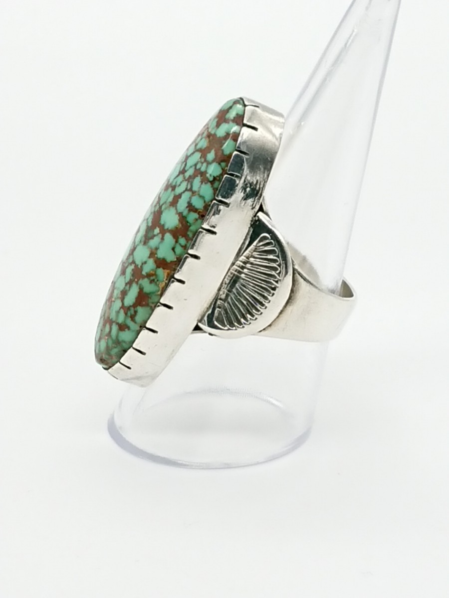  Vintage Navajo wil vandever Will * van te bar turquoise silver ring Indian jewelry 