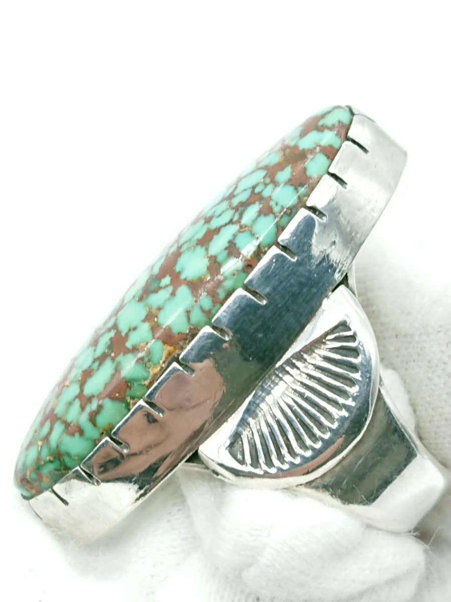  Vintage Navajo wil vandever Will * van te bar turquoise silver ring Indian jewelry 