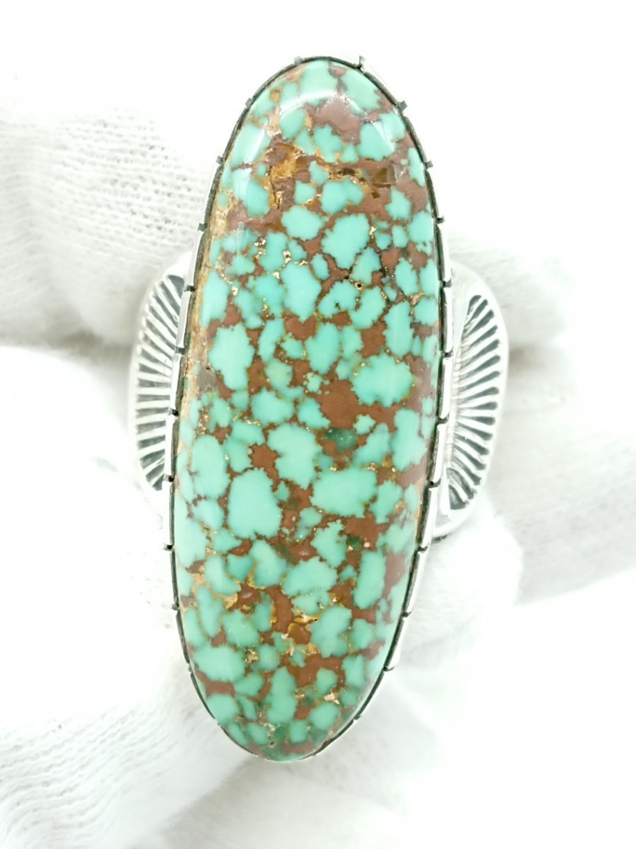  Vintage Navajo wil vandever Will * van te bar turquoise silver ring Indian jewelry 