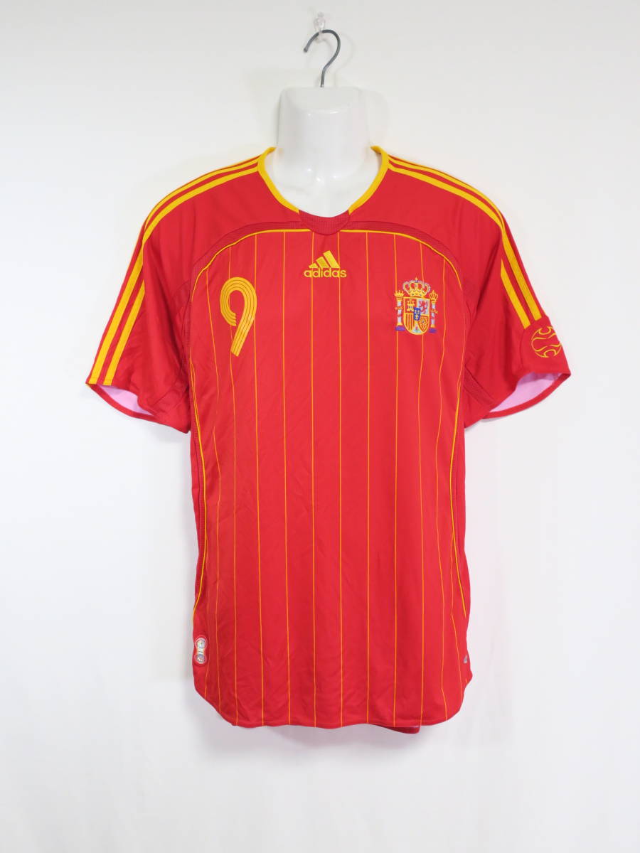 スペイン 代表 #9 フェルナンド・トーレス 2006 ホーム ユニフォーム アディダス ADIDAS Spain サッカー シャツの画像2