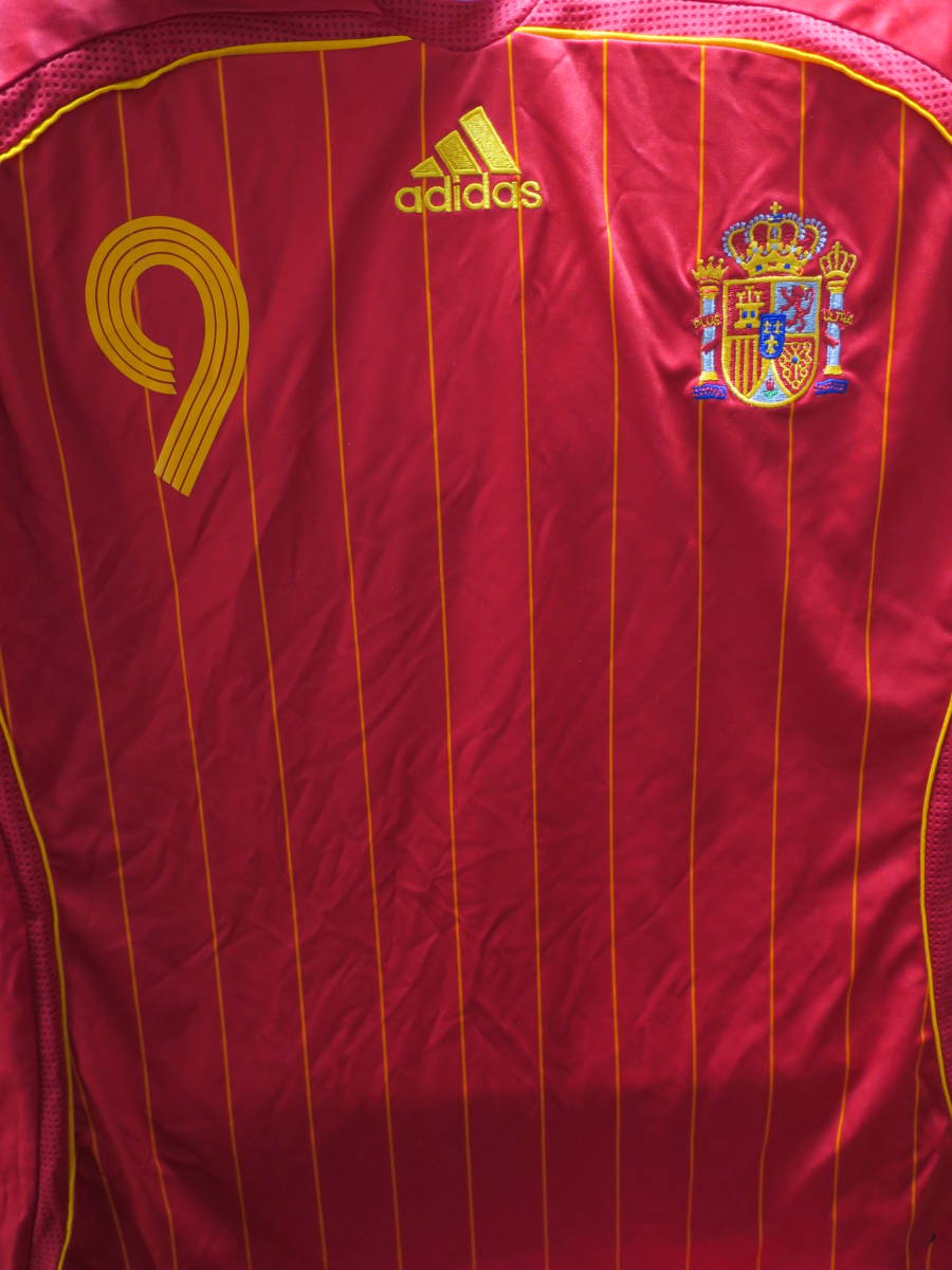 スペイン 代表 #9 フェルナンド・トーレス 2006 ホーム ユニフォーム アディダス ADIDAS Spain サッカー シャツの画像7