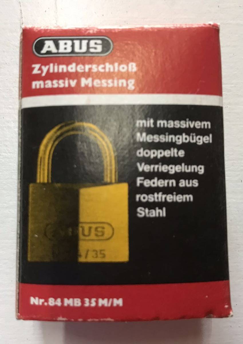 【最安値＆送料無料】【2個セット】【35mm】ABUS 南京錠 ヨーロッパNO.1 ロックブランド ドイツ 頑丈 精巧