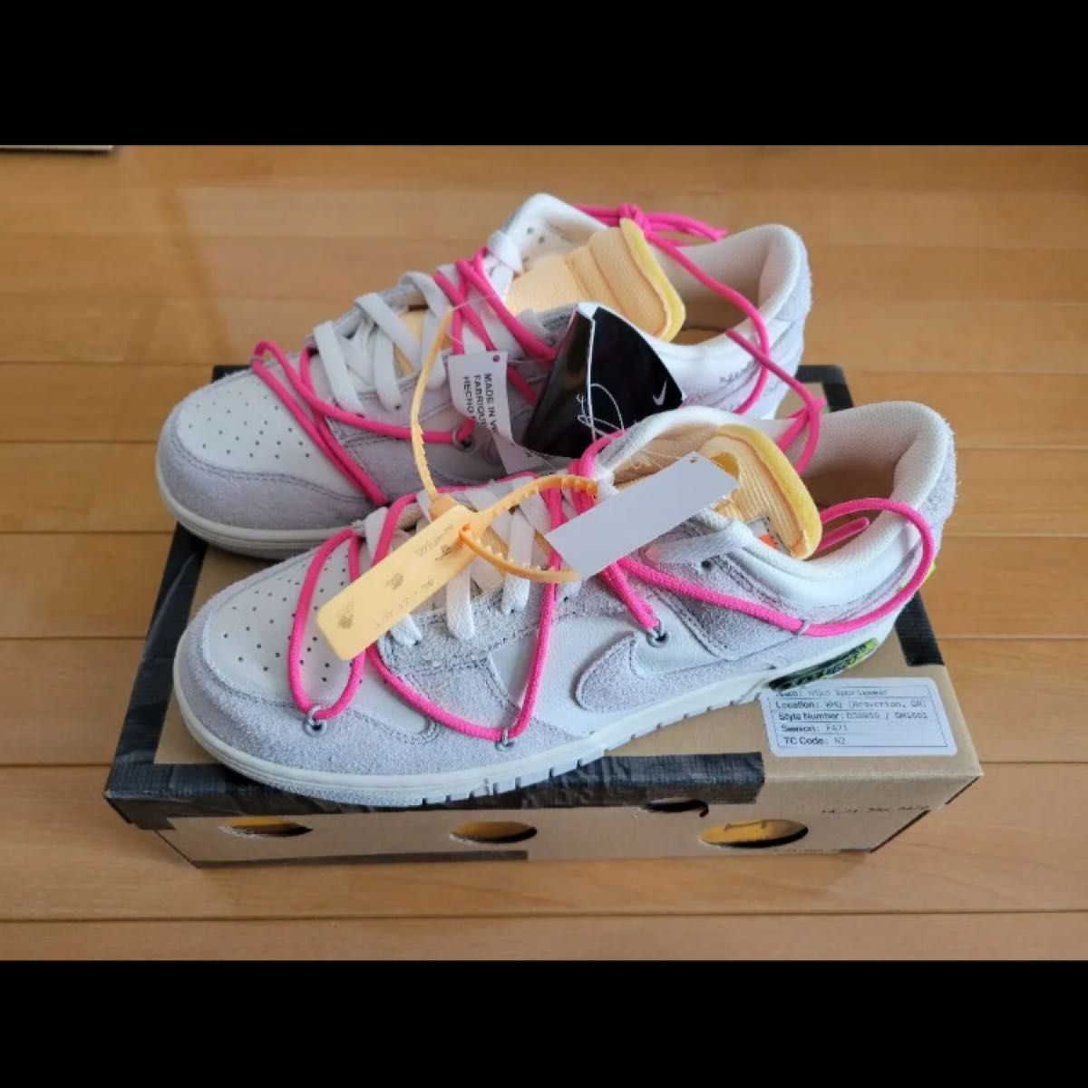 【新品未使用】OFF × WHITE NIKE DUNK LOW 17 27.5cm