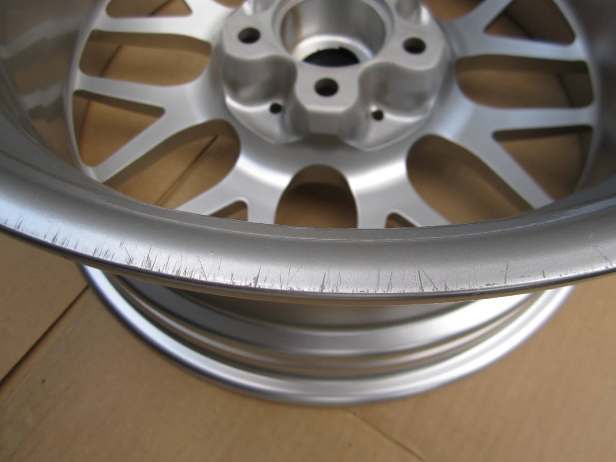 ☆BBS RG-R RG743 ダイヤモンドシルバー BNR32 BCNR33 BNR34 GT-R等 未使用品　1本☆_裏面・保管時の擦り傷