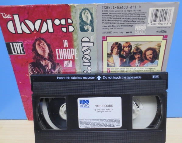 【VHS】 ドアーズ The Doors Live in Europe 1968 輸入ビデオ 58分 Hi-Fi Mono Dolby_画像2