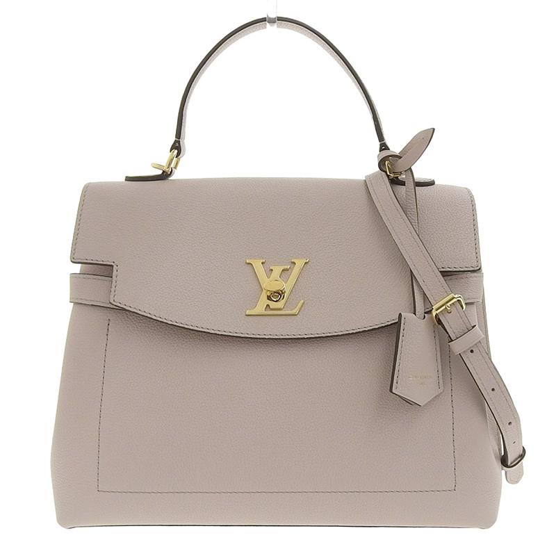  Louis Vuitton LOUIS VUITTON блокировка mi-*eva-MM 2WAY сумка ручная сумочка кожа серый juM56094 б/у новое поступление LV1252