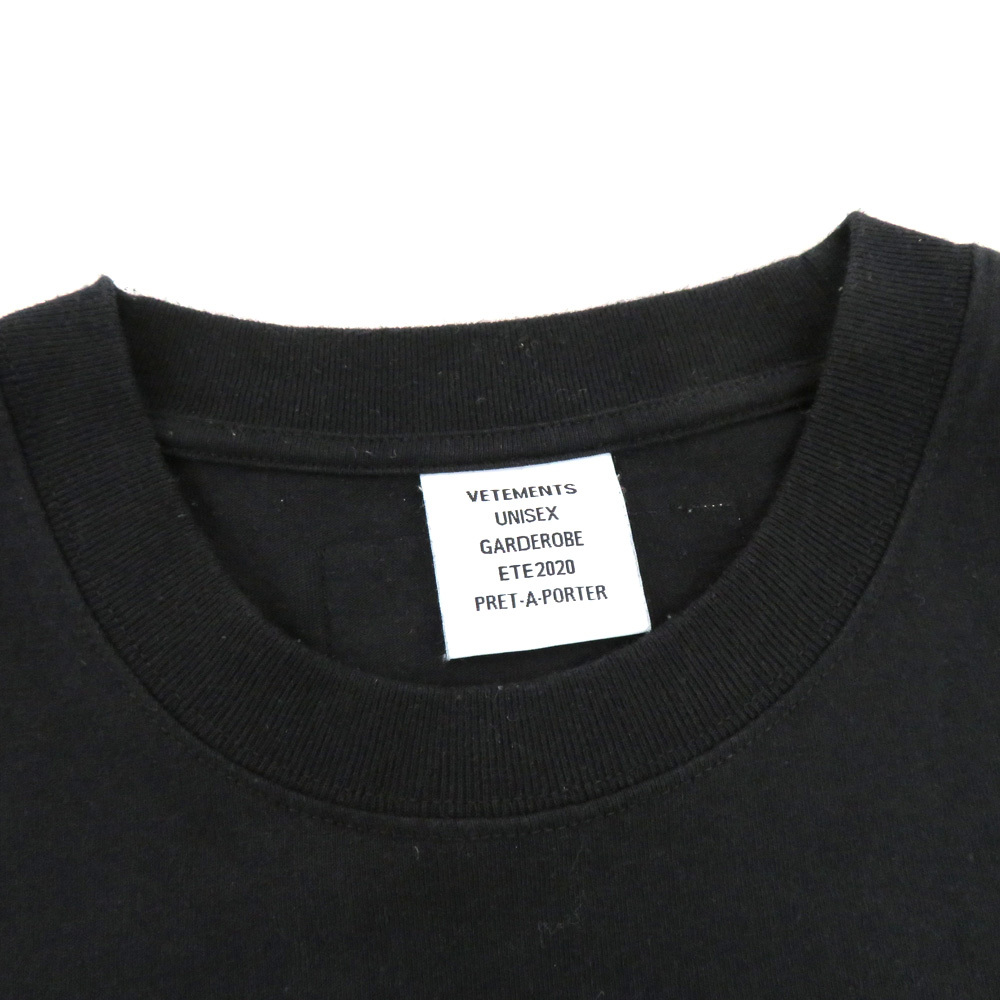 2022年春の ロゴ 半袖 Tシャツ 【名古屋】ヴェトモン バーコードパッチ