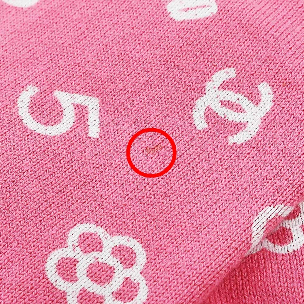 【栄】シャネル ニット プルオーバー サイズ34 XS 5号 ピンク ホワイト アパレル 衣料品 女 レディース