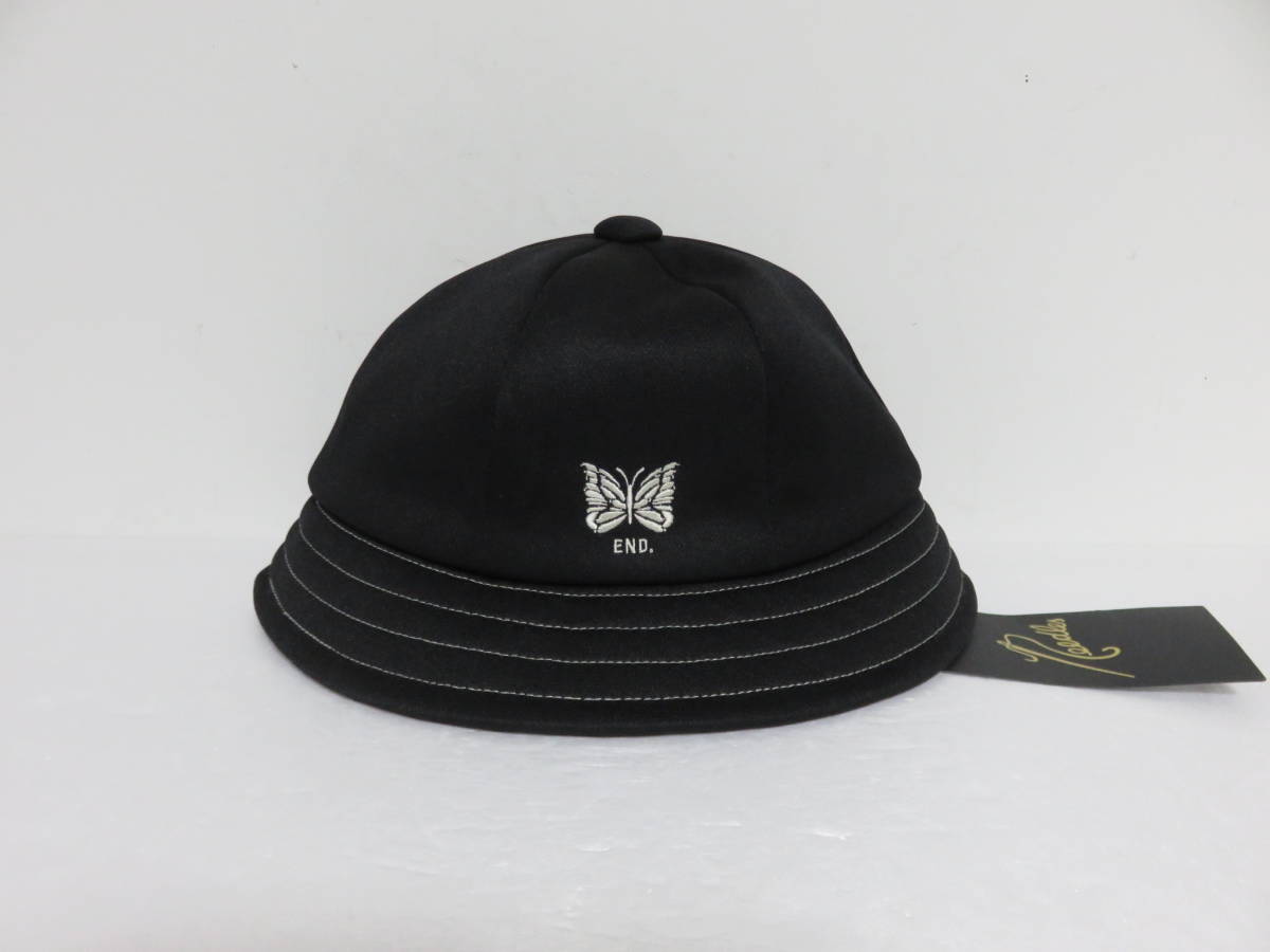 送料無料 新品 Needles × END. 'Blackjack' Bermuda Hat Black & Pearl M ブラック ニードルズ  エンド バミューダ ハット バケット 帽子