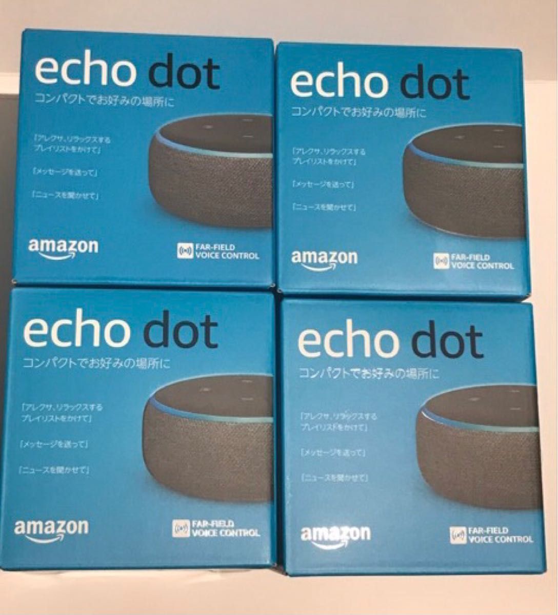 4台セット Echo Dotエコードット スマートスピーカーwith Alexa