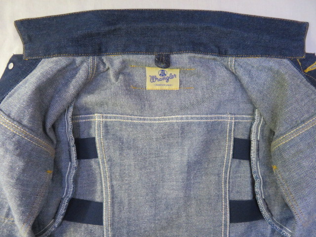 * dark blue beautiful goods wrangler Wrangler 124MJ type lady's? smaller reissue length bell size M*