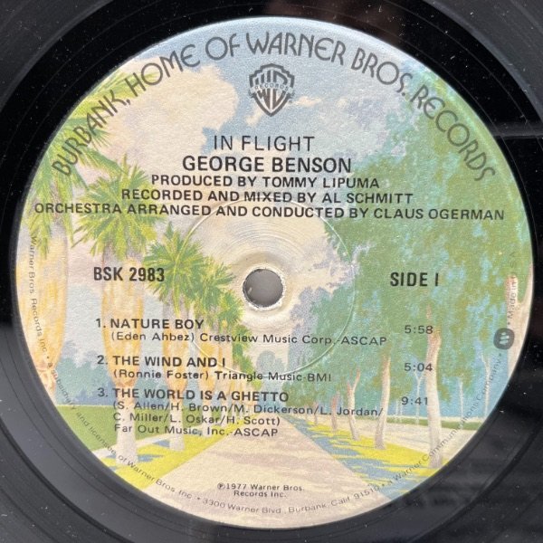 良好!! USオリジナル GEORGE BENSON In Flight ('77 Warner) MOODYMANNネタ Nature Boy, THEO PARRISHネタ The World Is A Ghetto_画像4