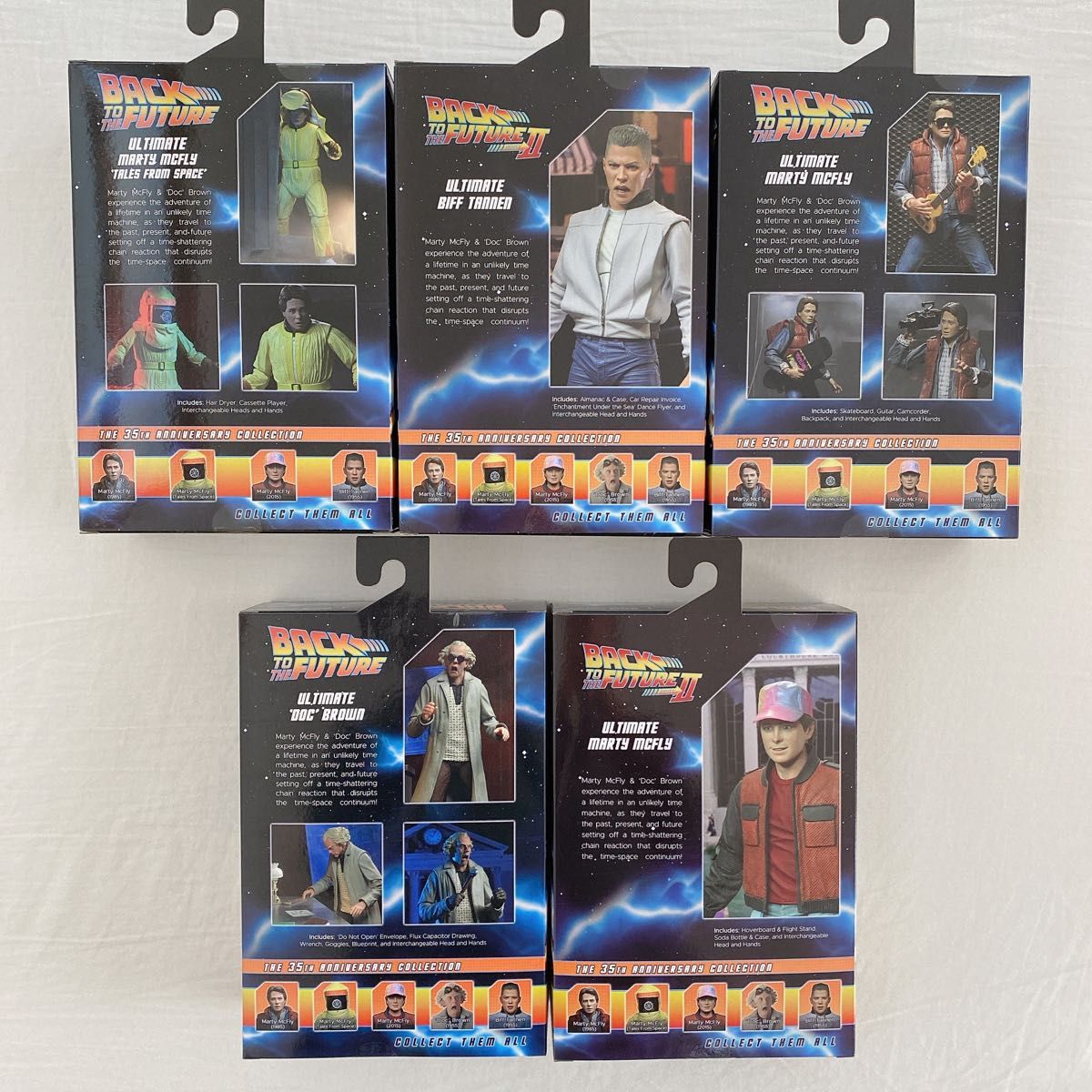 新品未開封 / NECA バックトゥーザフューチャー フィギュア 5種セット
