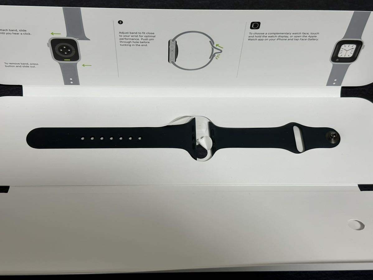 美品 Apple Watch8 45mm ミッドナイト GPSモデル 12月まで保証有 A2771