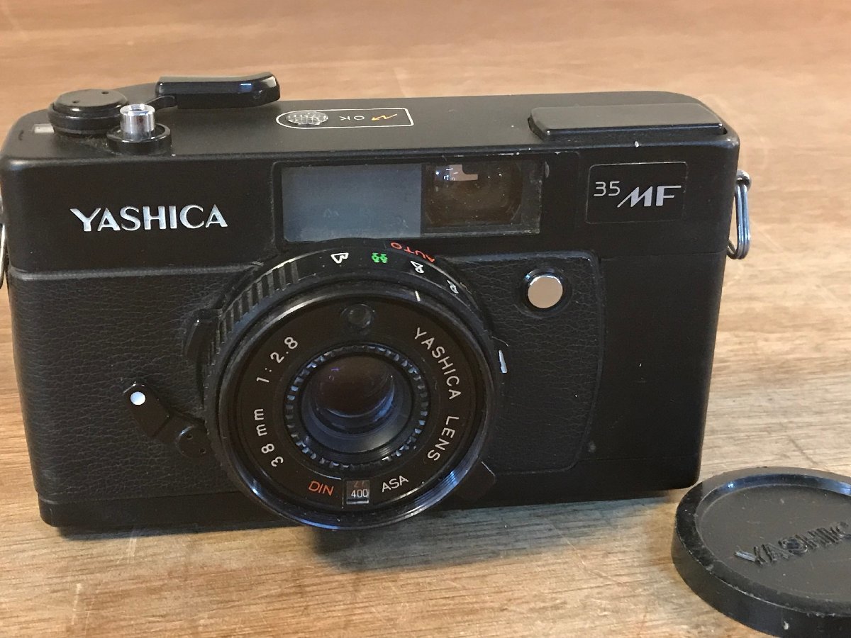 SS-88■送料無料■35MF YASHICA フィルムカメラ コンパクトカメラ 38mm 1:2.8 390g●レンズに曇りあり●ジャンク扱い/くATら_画像1