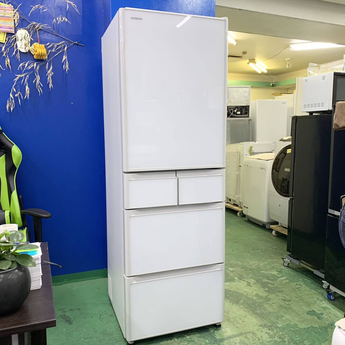 ◇HITACHI◇冷凍冷蔵庫 2021年401L美品 自動製氷 大阪市近郊配送無料