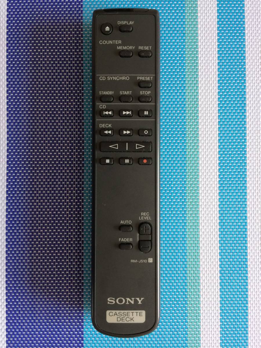 送料無料 SONY ソニー 純正 カセットデッキ TC-RX1000T 用リモコン RM