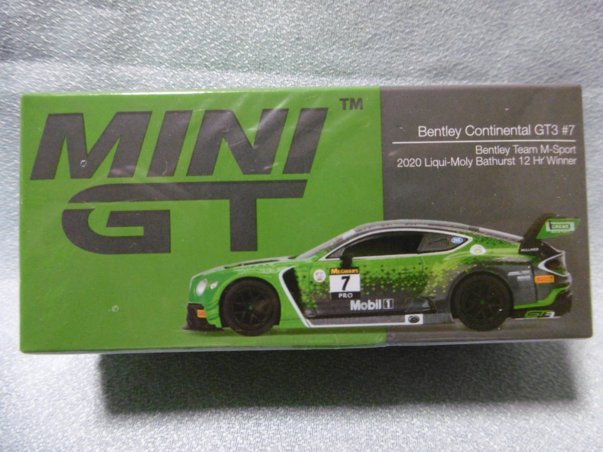 未開封新品 MINI GT 238 Bentlry Continental GT3 #7 Bentlry Team M・Sport 2020 Liqui-Moly Bathorst 12 Hr Winnerの画像1