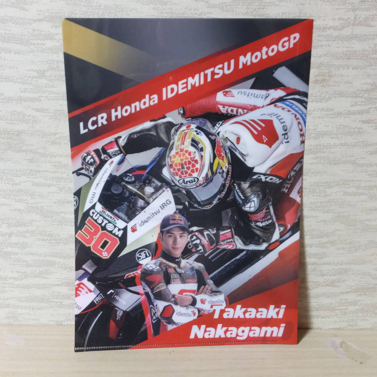 新品　HRC　ホンダレーシング　MotoGP&Moto3 クリアファイル2枚　中上貴晶　古里太陽　マリオ　アジ_画像3