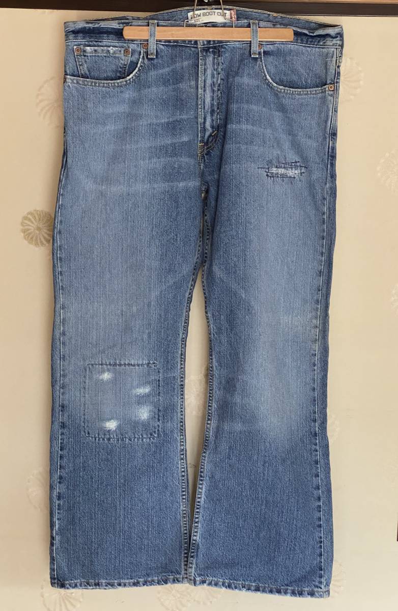 ★ Levi's 527　W38 L30　稀少なBIGサイズ　ウェスト約102cm 股下77cm　ブーツカット　100% Cotton Denim　MADE IN MEXICO ★_画像1