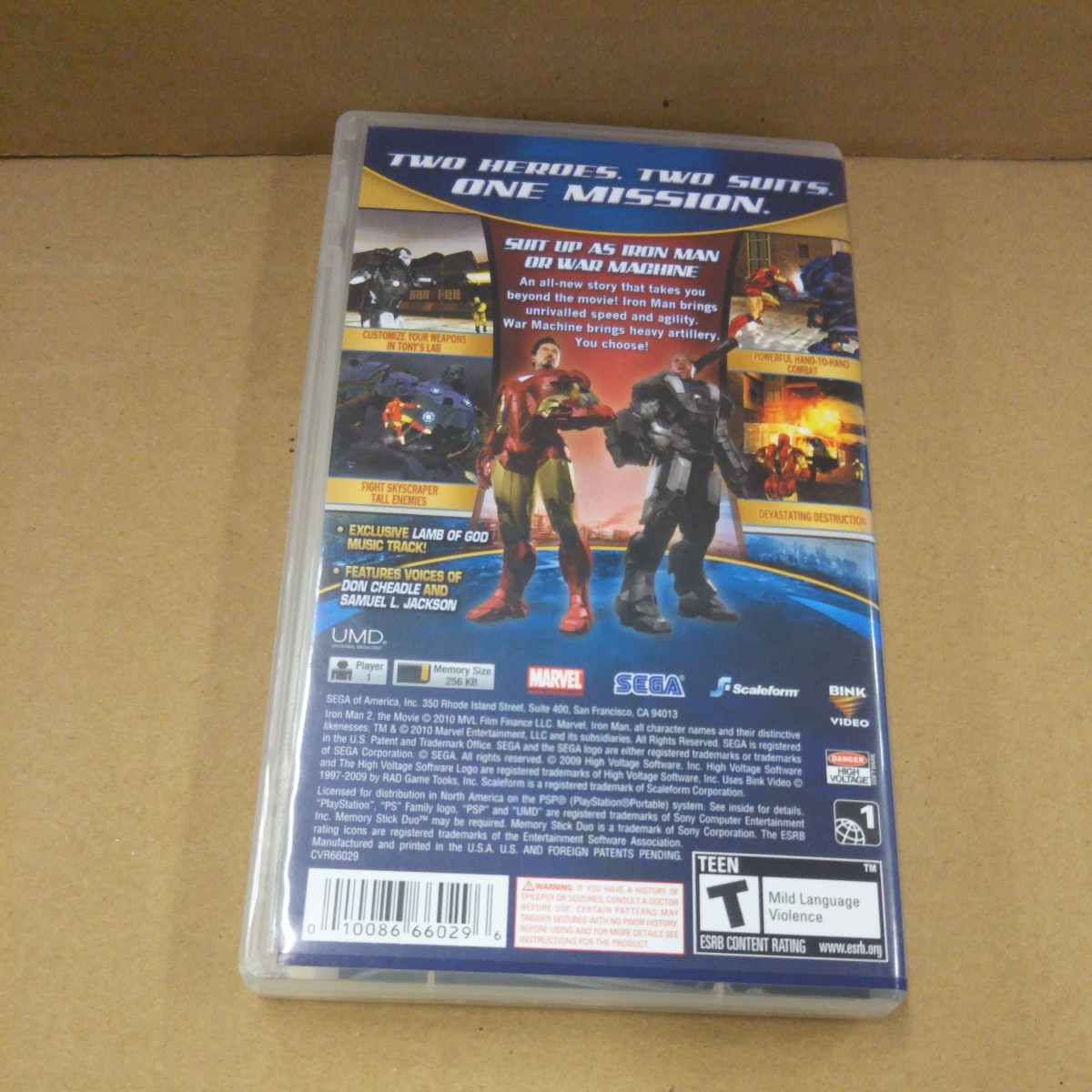 PSPソフト 北米盤 IRON MAN 2 アイアンマン2_画像2