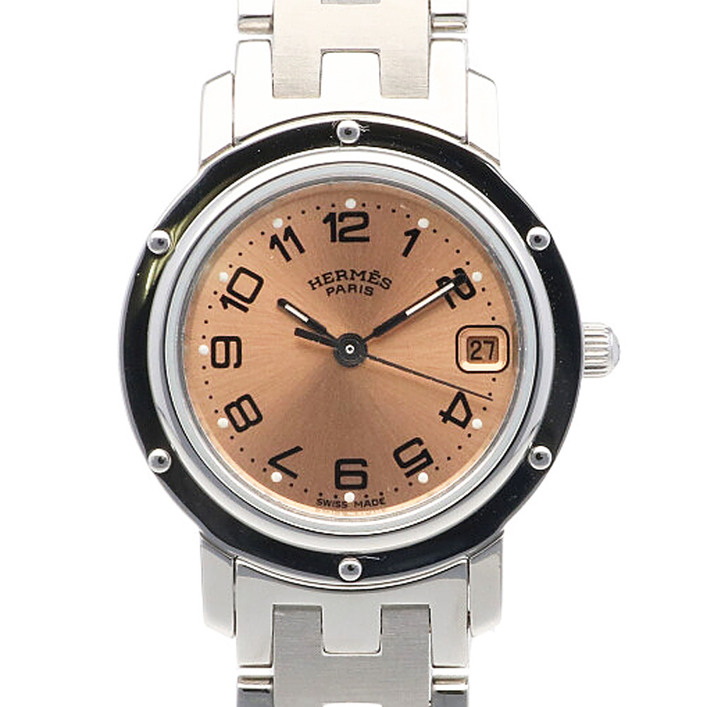 エルメス】HERMES クリッパー 腕時計 ステンレススチール CL4.210