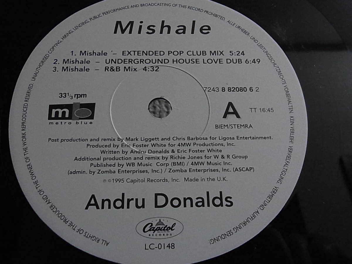 UK12' Andru Donalds/Mishale-Extended Pop Club Mixの画像4
