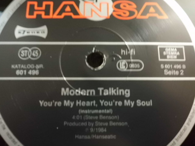 Ger12' Modern Talking/You're My Heart,You're My Soul_画像3