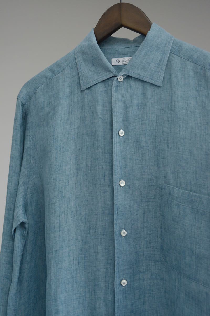 Loro Piana LINEN SHIRT ロロピアーナ リネンシャツ col Light Loro Piana LINEN SHIRT ロロピアーナ リネンシャツ col Light
