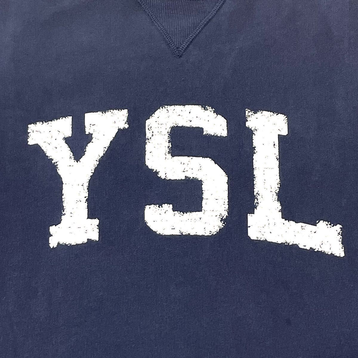 Saint Laurent サンローラン YSLロゴ スウェット ネイビー XS-