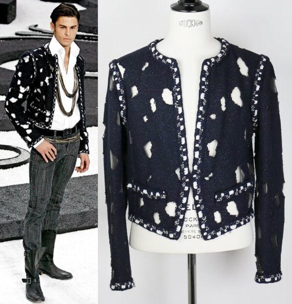11SS CHANEL HOMME シャネル オム メンズ クラッシュ ツイード