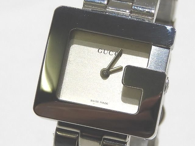 グッチ レディース クォーツ 時計 Gフェイス ☆ 3600L シルバーSS シルバー系文字盤 ▼ GUCCI ステンレス 5D