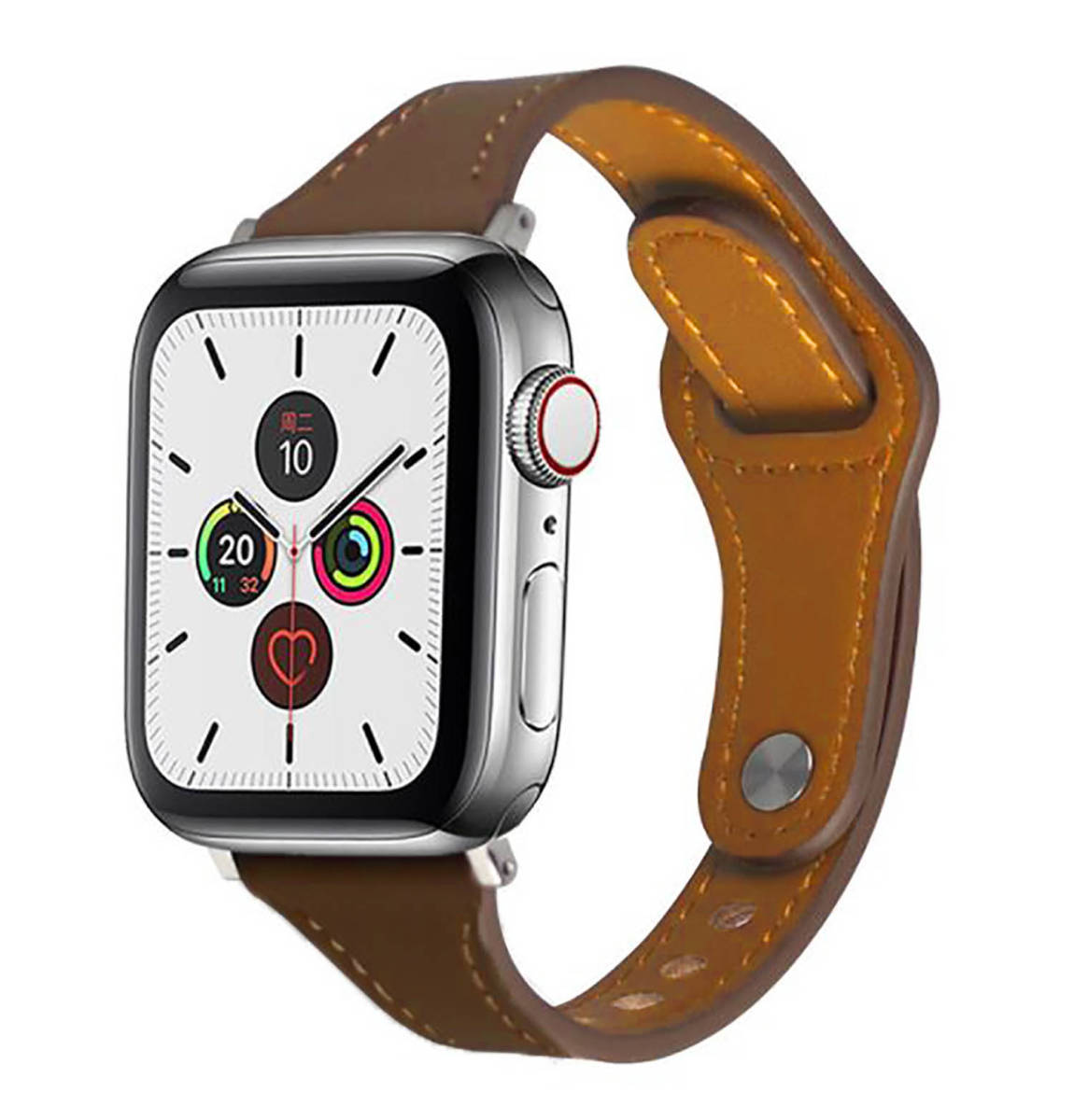 Apple Watch band アップルウォッチ バンド series SE SE2 8 38mm 40mm 41mm 革 レザー 茶 ブラウン おしゃれ レディース 送料無料 安い_画像4