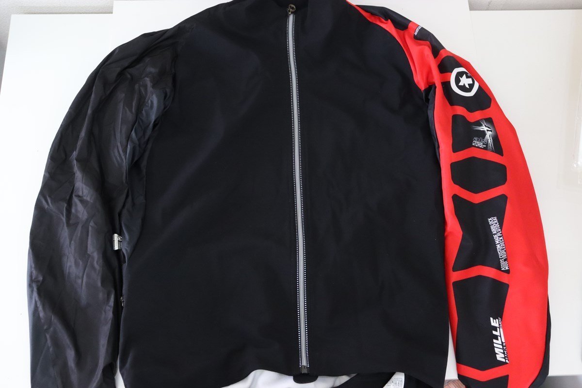 ★assos アソス mille jacket evo7 ジャケット National Red Lサイズ_画像1