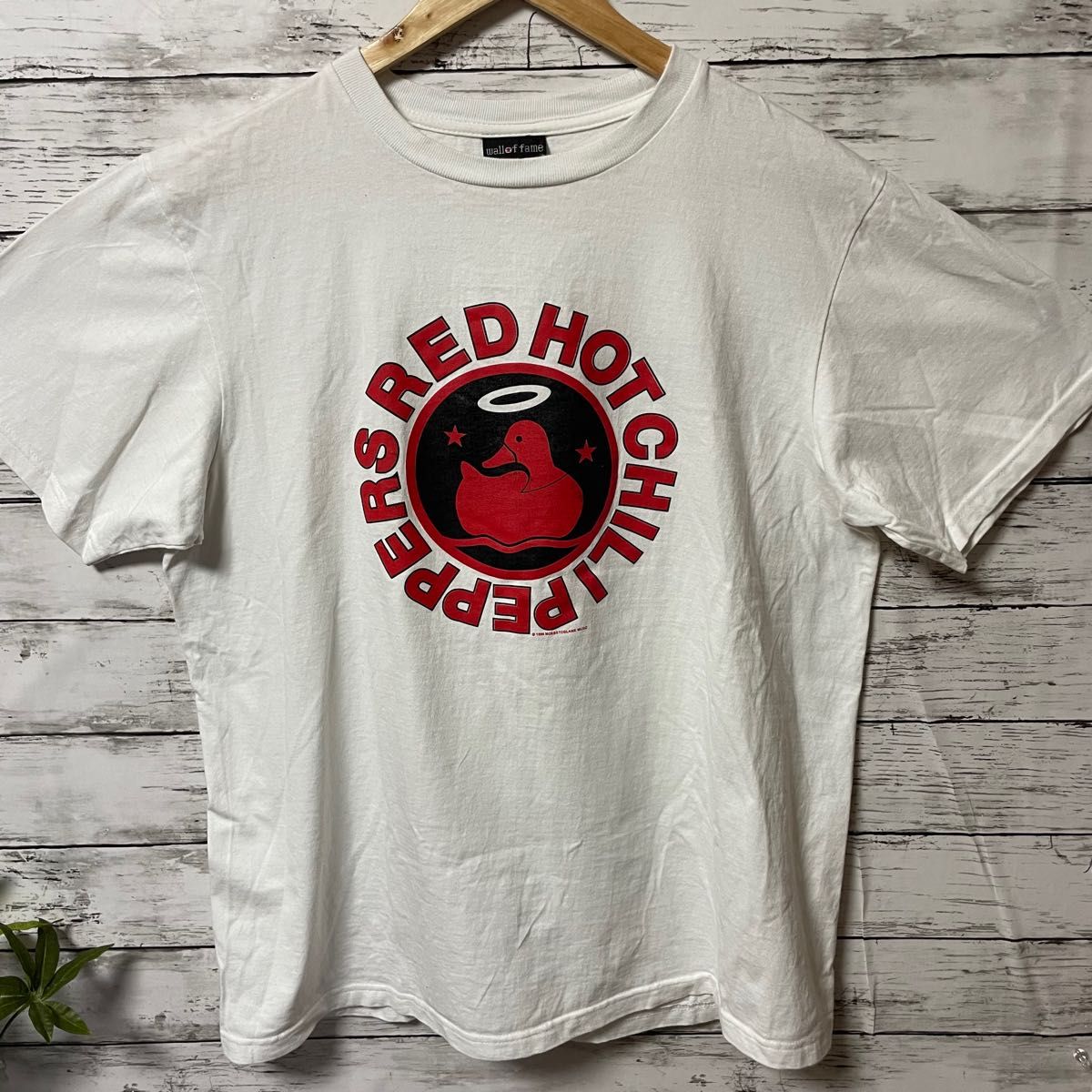 キムタク着用】レッチリTホワイト木村拓哉REDHOTCHILI白Lsize キムタク着用】レッチリTホワイト木村拓哉REDHOTCHILI白Lsize