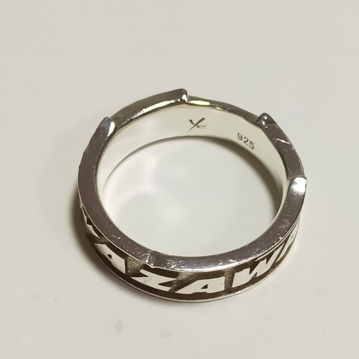 Yaz 矢沢永吉 YAZAWA シルバーリング(羽ロゴ) 15号 silver925 Yaz 矢沢永吉 YAZAWA シルバーリング(羽ロゴ) 15号 silver925