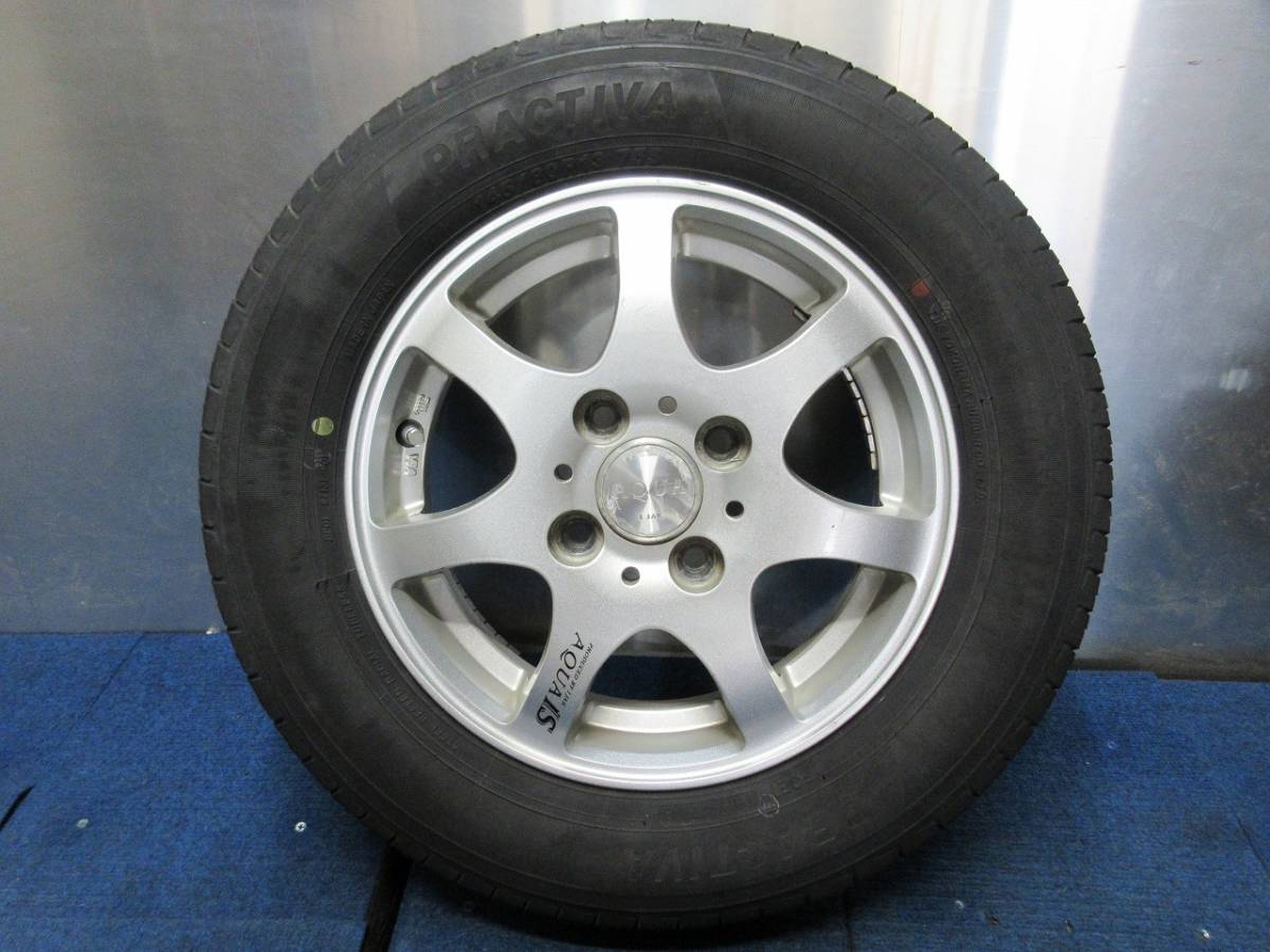 ★8.5分山★18年製★ PRACTIVA 145/80R13　社外ホイール 13×4J +45 4H-100 4本セット 軽自動車等　D806_画像3