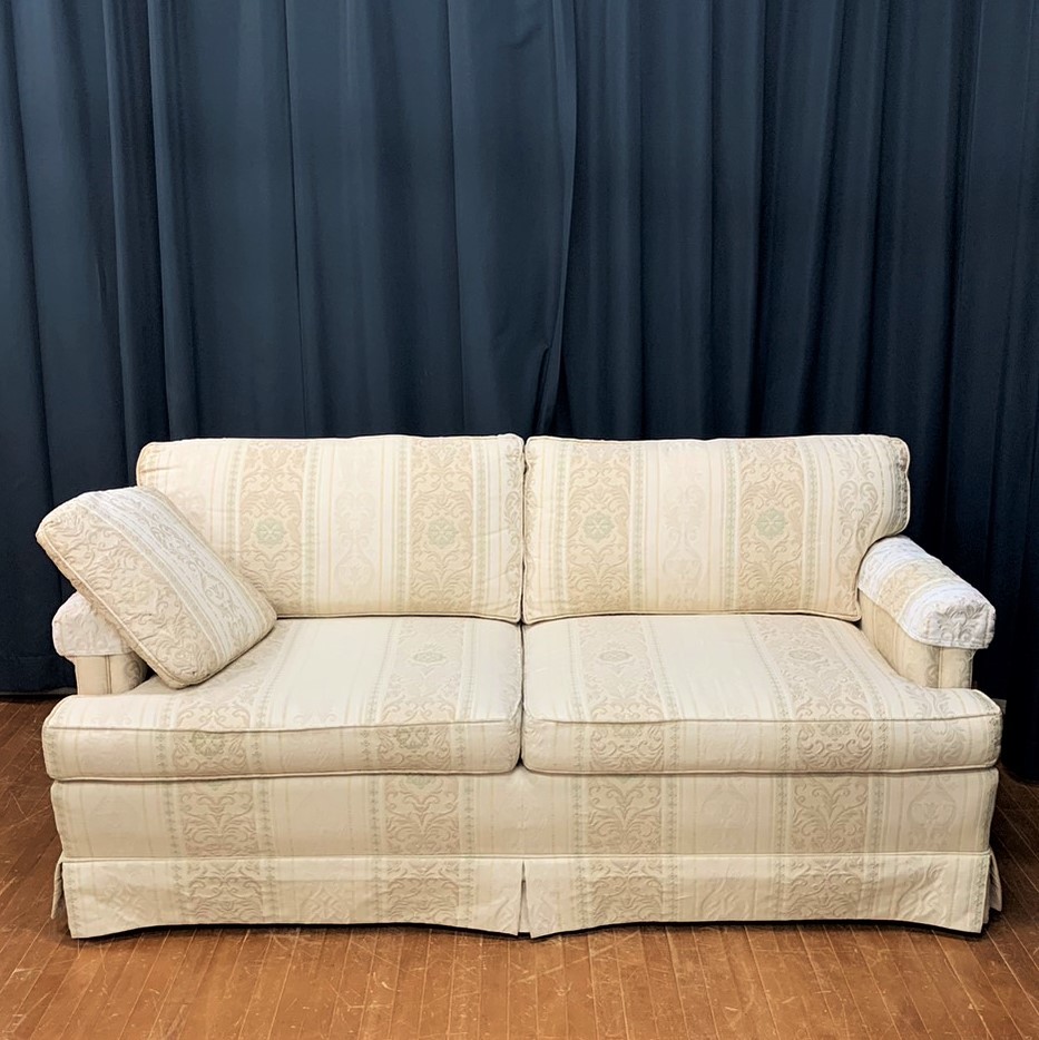 FD14) 美品 イーセンアーレン ETHAN ALLEN 2.5P ソファ 蔦柄